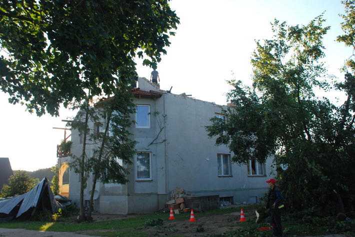 Widok jak po bombardowaniu ZDJĘCIA