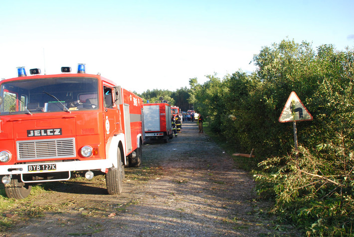Widok jak po bombardowaniu ZDJĘCIA