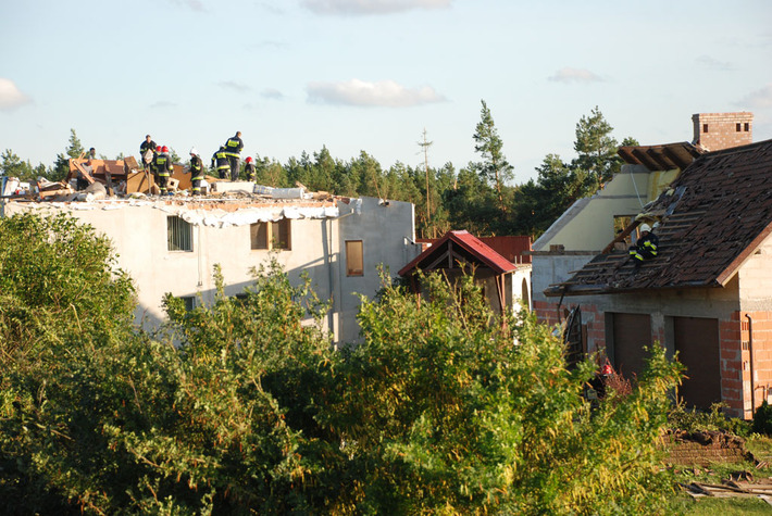 Widok jak po bombardowaniu ZDJĘCIA