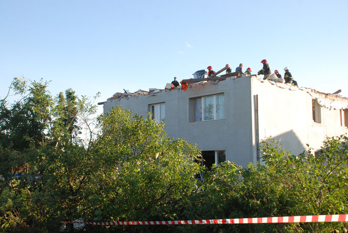 Widok jak po bombardowaniu ZDJĘCIA