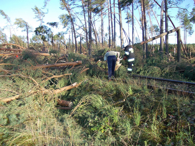 Widok jak po bombardowaniu ZDJĘCIA