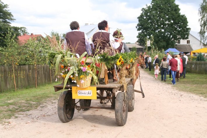 Kolorowe wozy w jabłkowej wsi GALERIA ZDJĘĆ
