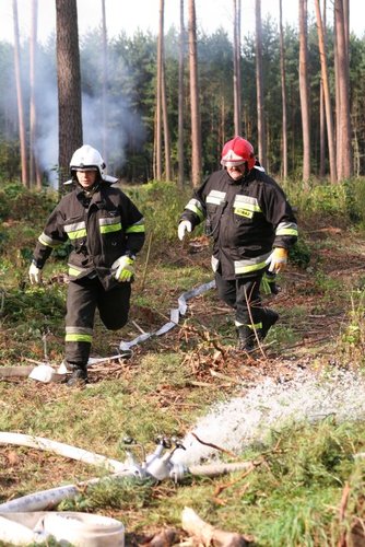 Strażacy podłożyli ogień... GALERIA ZDJĘĆ