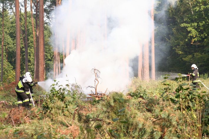 Strażacy podłożyli ogień... GALERIA ZDJĘĆ