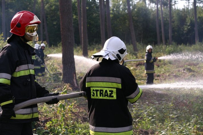 Strażacy podłożyli ogień... GALERIA ZDJĘĆ