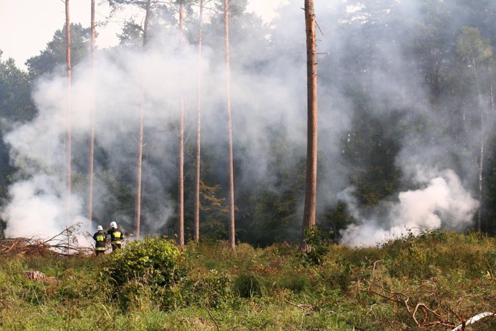 Strażacy podłożyli ogień... GALERIA ZDJĘĆ