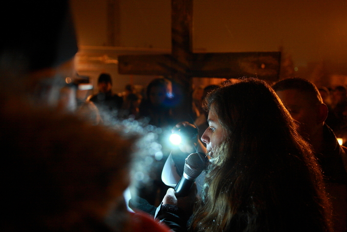 Droga krzyżowa na ulicach Tucholi  ZDJĘCIA