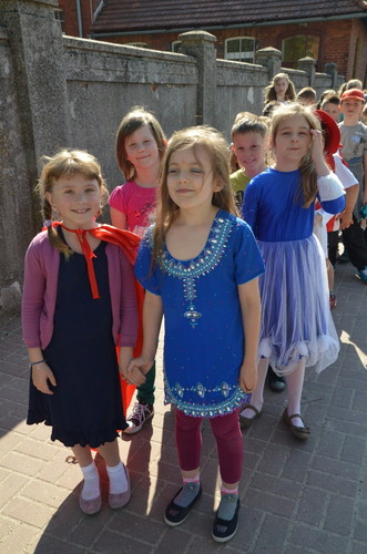 Bohaterowie bajek zabawili się w naszym parku