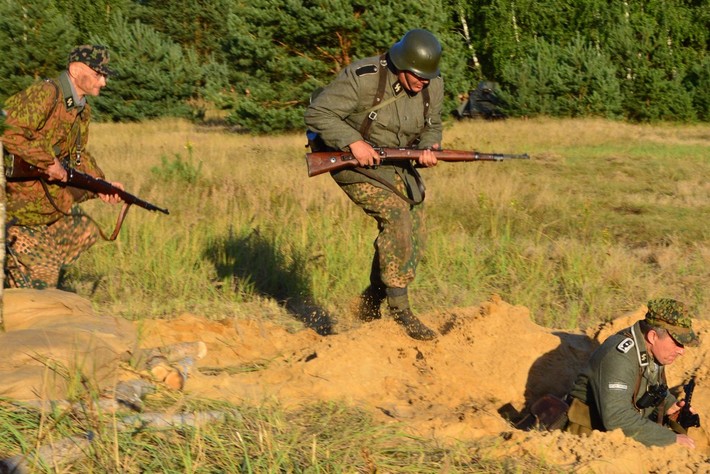 Sięgnąć kosmosu - inscenizacja na poligonie Heidekraut