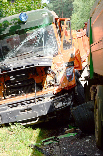 Zderzenie w Gołąbku - ZDJĘCIA