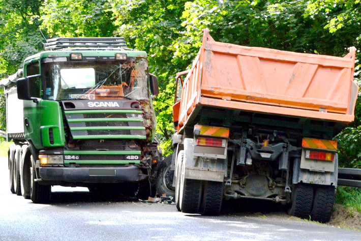 Zderzenie w Gołąbku - ZDJĘCIA