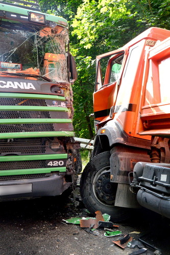 Zderzenie w Gołąbku - ZDJĘCIA