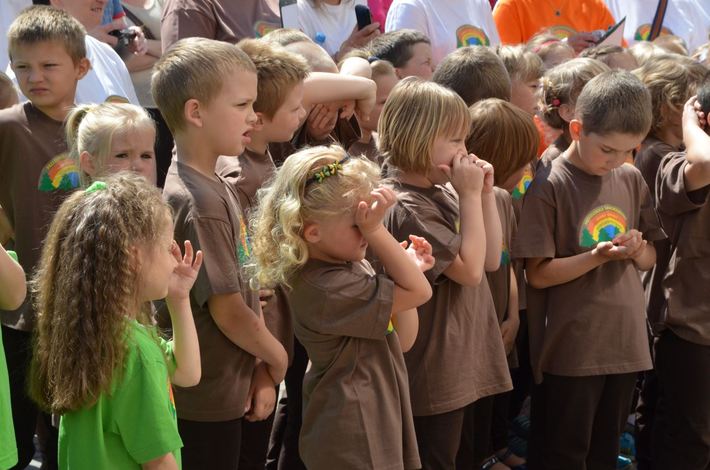 Tęcza nad przedszkolem GALERIA