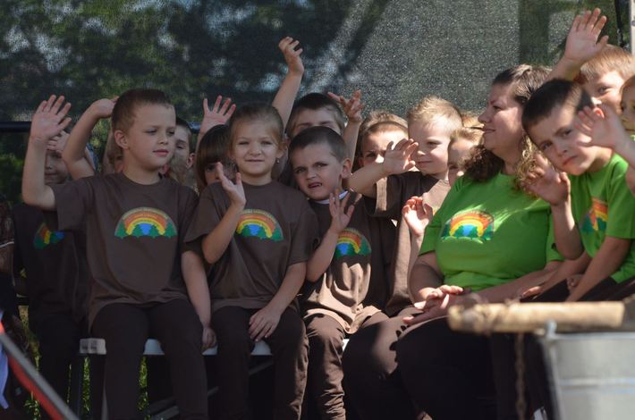 Tęcza nad przedszkolem GALERIA