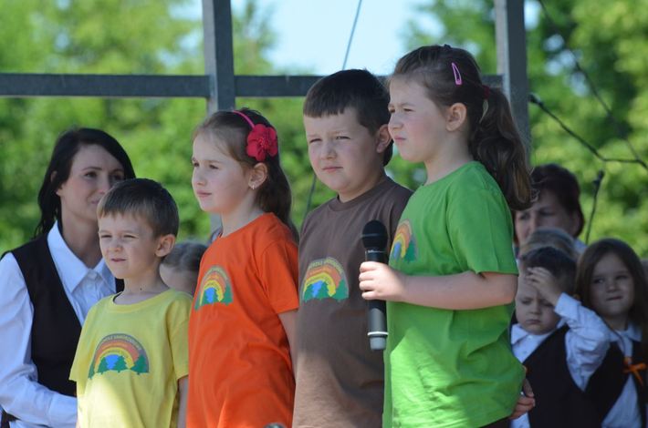 Tęcza nad przedszkolem GALERIA