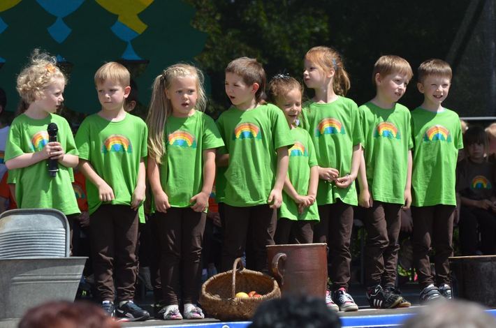 Tęcza nad przedszkolem GALERIA