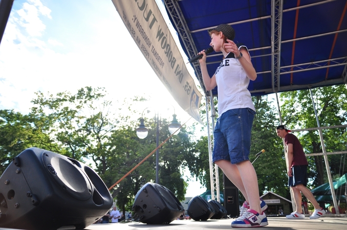 Rap na tucholskim rynku