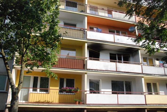 Pożar zaczął się od dziecięcego łóżeczka!  ZDJĘCIA