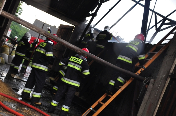 Pożar po piorunie - Efekty potężnej burzy  ZDJĘCIA