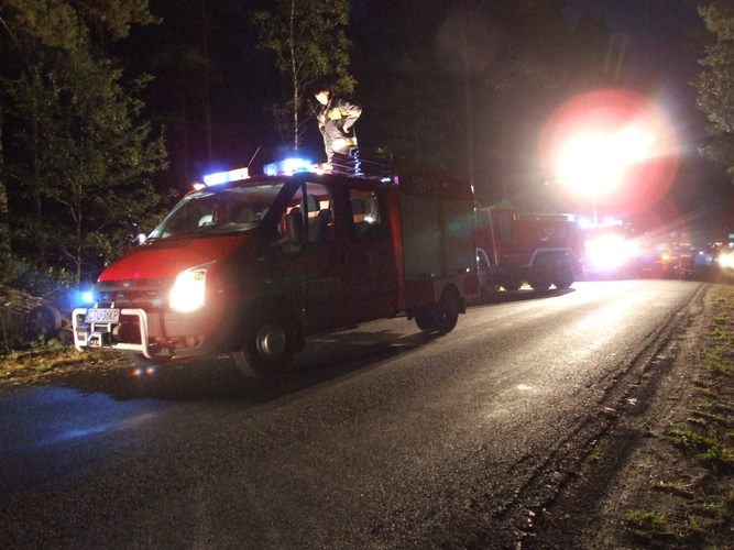 Wypadek za Legbądem AKTUALIZACJA / ZDJĘCIA