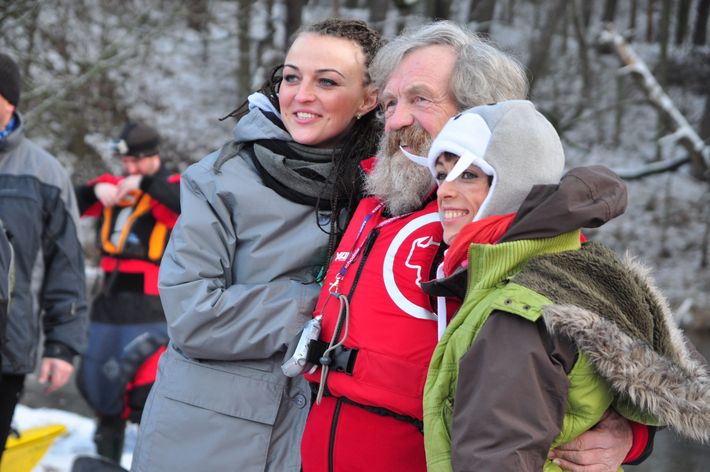 Zimowy spływ Brdą z Aleksandrem Dobą i... Dorotą Gardias - ZDJĘCIA