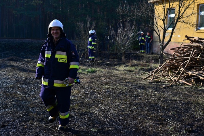 Gmina Śliwice: Pożar pod oknami - ZDJĘCIA