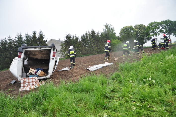 Wypadek na trasie Tuchola-Gostycyn - ZDJĘCIA