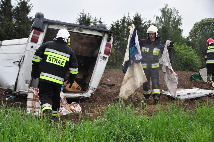 Wypadek na trasie Tuchola-Gostycyn - ZDJĘCIA