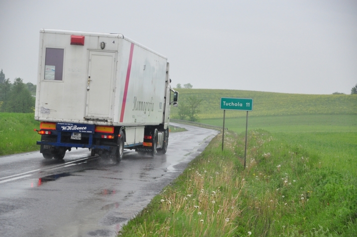 Wypadek na trasie Tuchola-Gostycyn - ZDJĘCIA