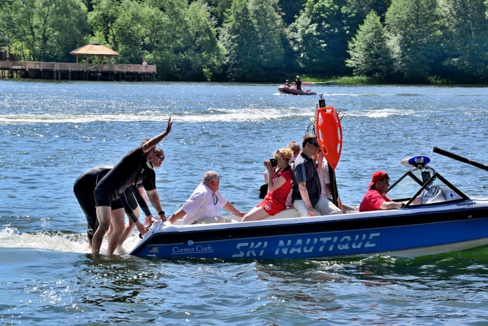 Cekcyn: Ćwiczenia ratowników WOPR i OSP - ZDJĘCIA