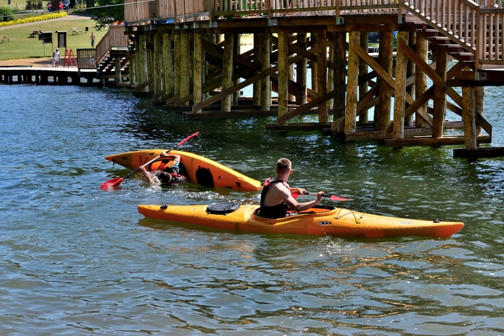 Cekcyn: Ćwiczenia ratowników WOPR i OSP - ZDJĘCIA