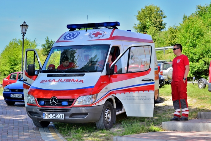 Cekcyn: Ćwiczenia ratowników WOPR i OSP - ZDJĘCIA