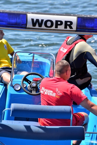 Cekcyn: Ćwiczenia ratowników WOPR i OSP - ZDJĘCIA