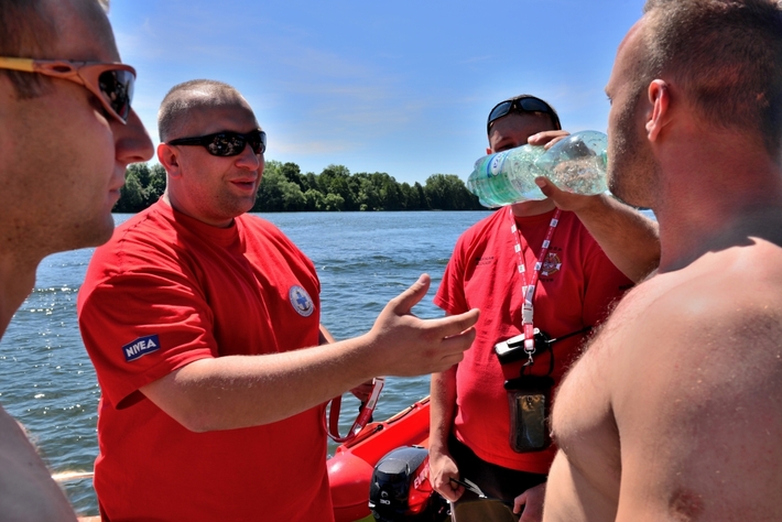 Cekcyn: Ćwiczenia ratowników WOPR i OSP - ZDJĘCIA