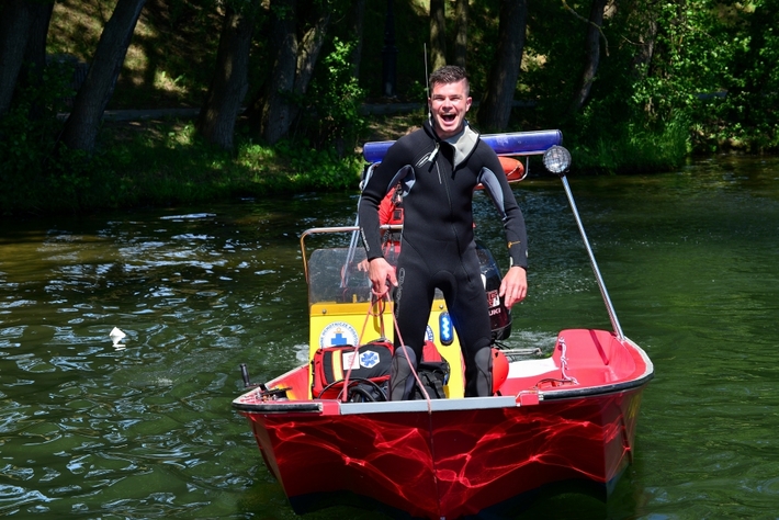 Cekcyn: Ćwiczenia ratowników WOPR i OSP - ZDJĘCIA