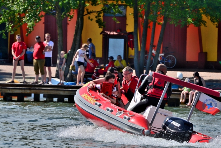 Cekcyn: Ćwiczenia ratowników WOPR i OSP - ZDJĘCIA