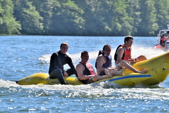 Cekcyn: Ćwiczenia ratowników WOPR i OSP - ZDJĘCIA