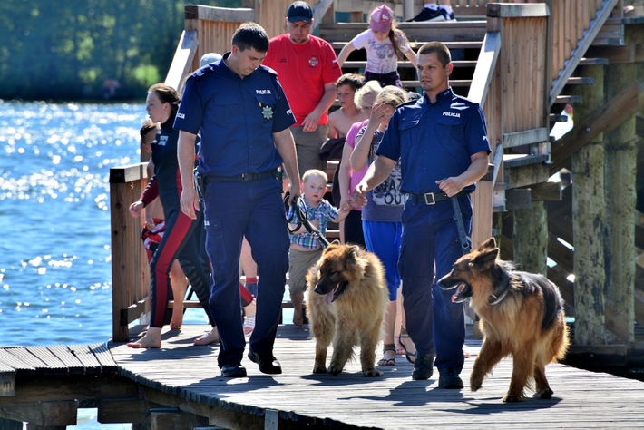 Cekcyn: Ćwiczenia ratowników WOPR i OSP - ZDJĘCIA