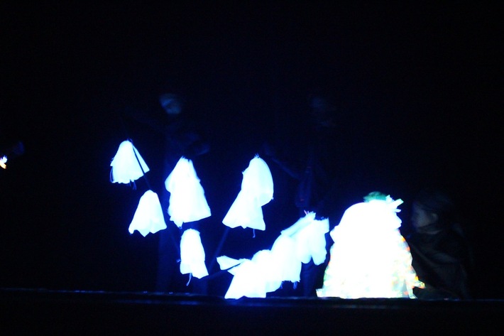 Gostycyn: Wystawili spektakl w ciemnościach - ZDJĘCIA