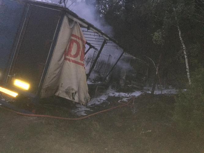 Wypadek pomiędzy Lubiewicami a Rykowiskiem - ZDJĘCIA