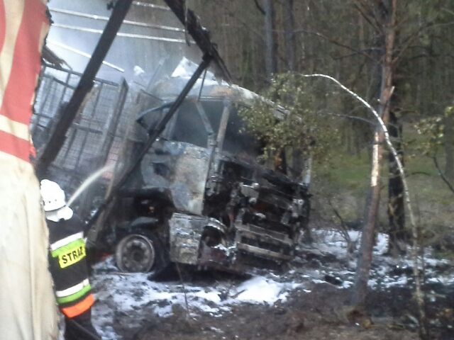 Wypadek pomiędzy Lubiewicami a Rykowiskiem - ZDJĘCIA
