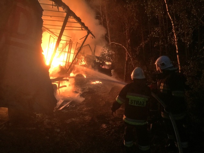 Wypadek pomiędzy Lubiewicami a Rykowiskiem - ZDJĘCIA