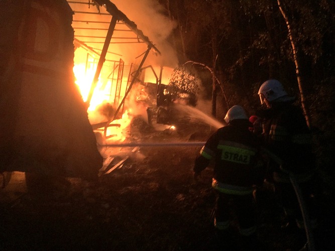 Wypadek pomiędzy Lubiewicami a Rykowiskiem - ZDJĘCIA