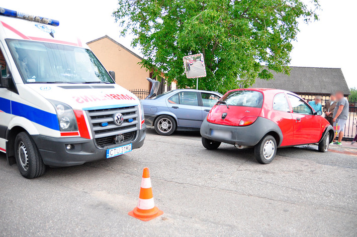 Gmina Lubiewo: Wypadek w Klonowie - ZDJĘCIA