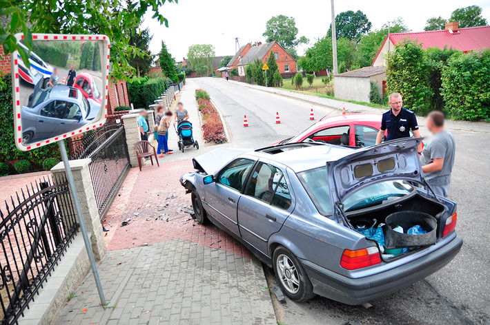 Gmina Lubiewo: Wypadek w Klonowie - ZDJĘCIA