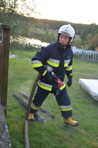 Gmina Tuchola: Pożar domu w Klocku - ZDJĘCIA