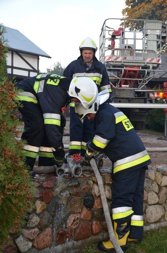 Gmina Tuchola: Pożar domu w Klocku - ZDJĘCIA