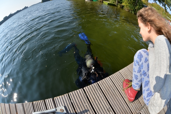 Pod wodą jeziora w Cekcynie - ZDJĘCIA i FILM