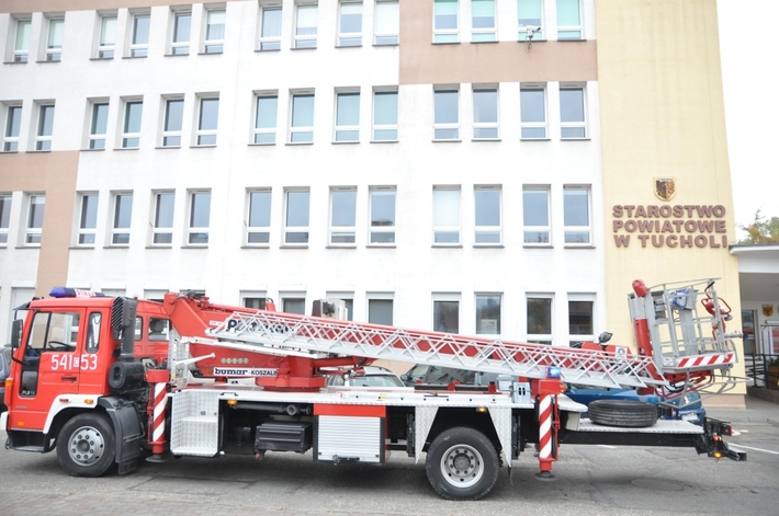 Tuchola: Ewakuacja starostwa - ZDJĘCIA