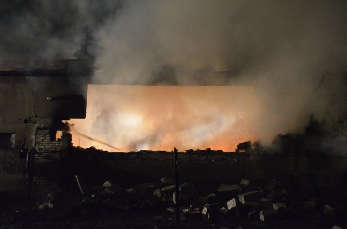 Gmina Kęsowo: Pożar w Obrowie - ZDJĘCIA